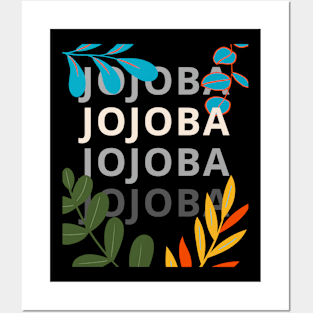 Jojoba Blatt Design Posters and Art